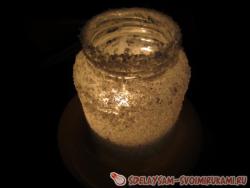 Подсвечник из морской соли