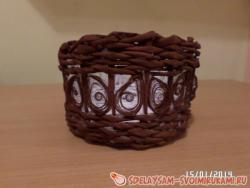 Ажурная корзинка