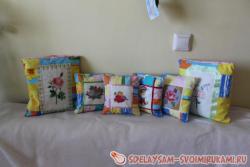 Прихватки и подушки с вышивкой