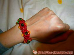 Браслет в технике макраме