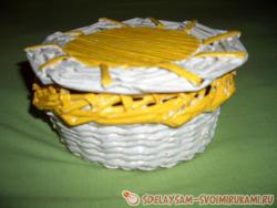 Плетение шкатулки