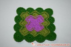 Подставка под горячее баварской вязкой