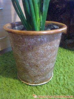 Декорирование цветочного горшка