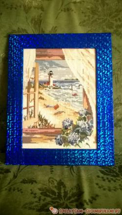 Обрамление вышивки