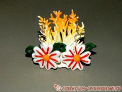 Сережки «Цветы»