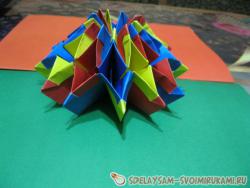 Игрушка-трансформер из цветной бумаги