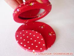 Декорирование зеркальца из пудреницы