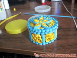 Шкатулка в технике квиллинг