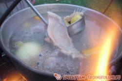 Уха на костре