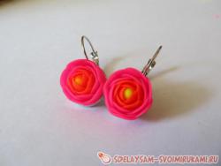 Сережки-лютики