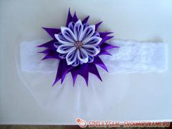 Повязка в сиреневых тонах