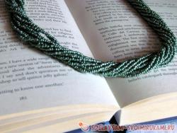 Объемное колье из бисера