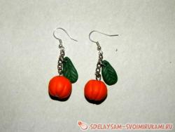 Серьги «Тыква»