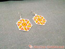 Серьги «Ацтекское солнце»