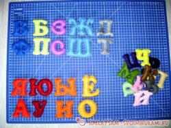 Алфавит из фетра своими руками