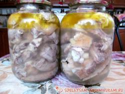 Мясо птицы в рассоле (для длительного хранения)