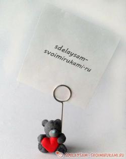 Мишка-подставка для фотографий