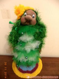 Новогодняя елка из капрона