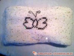 Оригинальный хомут с вышивкой