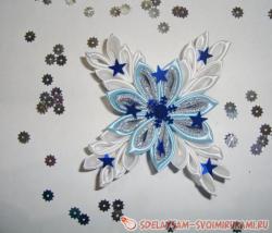 Как сделать снежинку