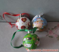 Шары на новогоднюю елку