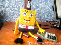 Губка Боб Квадратные Штаны, вязанный крючком