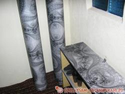 Декор труб внутри квартиры