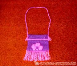 Вязаная детская сумочка