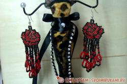 Длинные серьги «Роза»