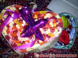 Сладкая коробочка-сердце