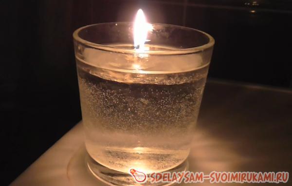 Как сделать Водную свечу